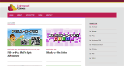 Desktop Screenshot of lightwoodgames.com